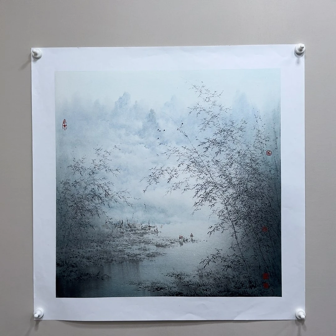 国画木春纯手绘四尺水墨68✖️68