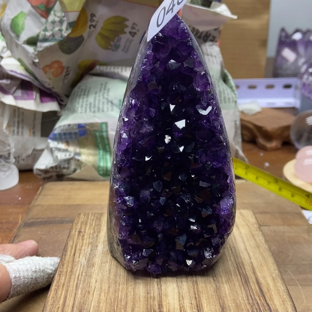 紫晶天然水晶摆件未镶嵌