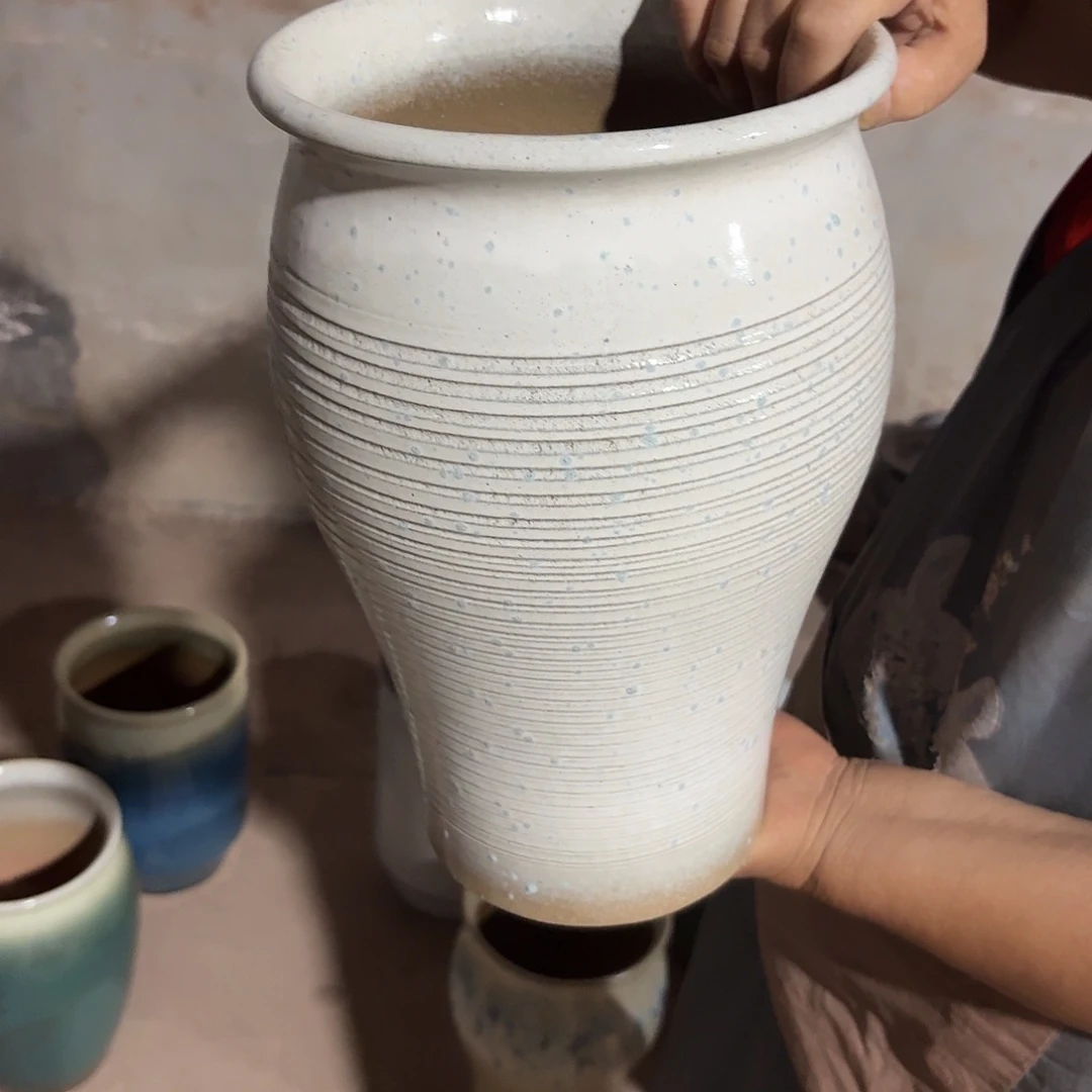 紫砂花盆口20高32