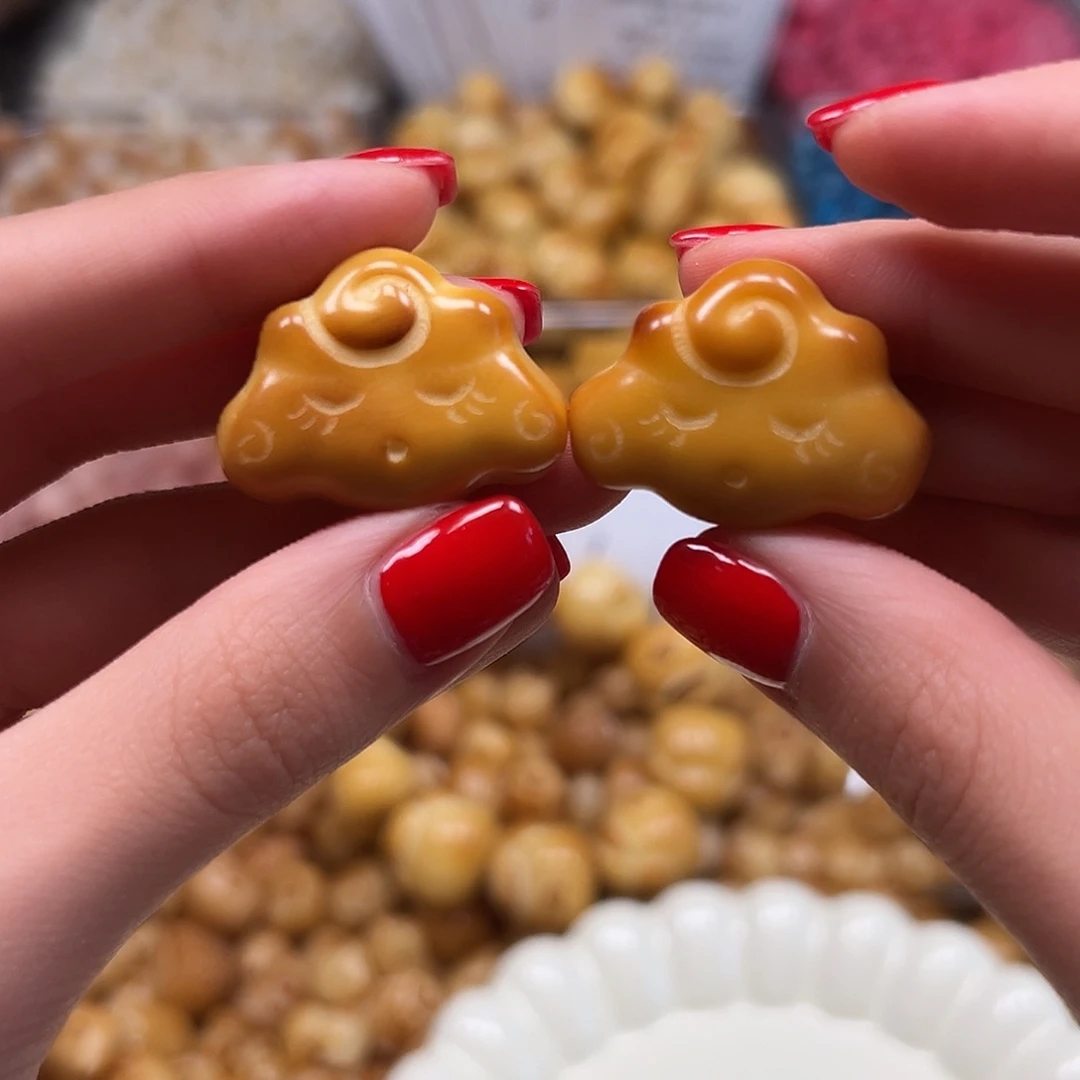 菩提根/象牙果手串全品炭烤云朵2颗