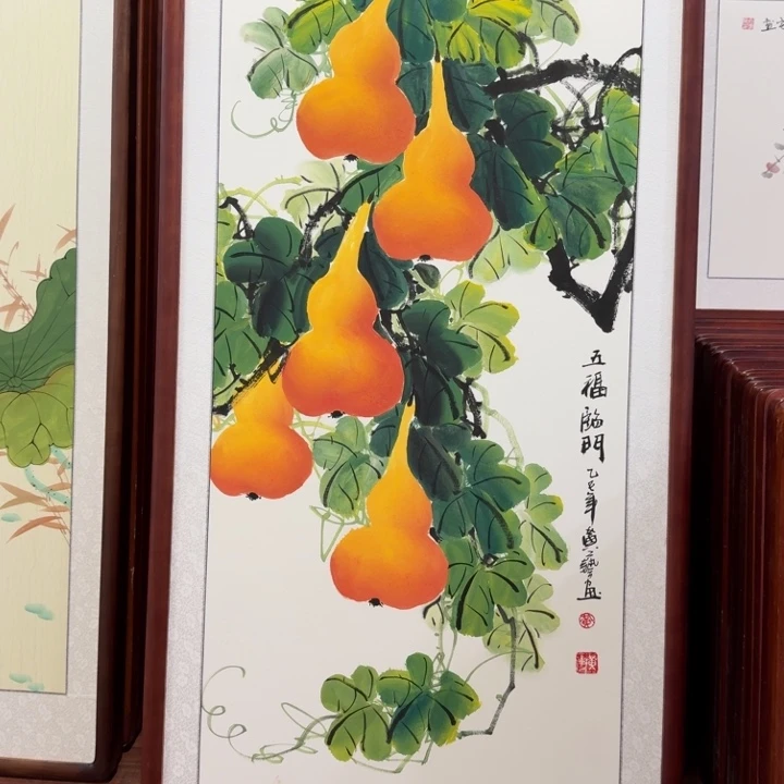国画带框尺寸63*123厘米