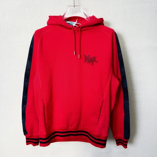 99新 DIOR/迪奥 撞色牛头图案连帽套头卫衣/M码