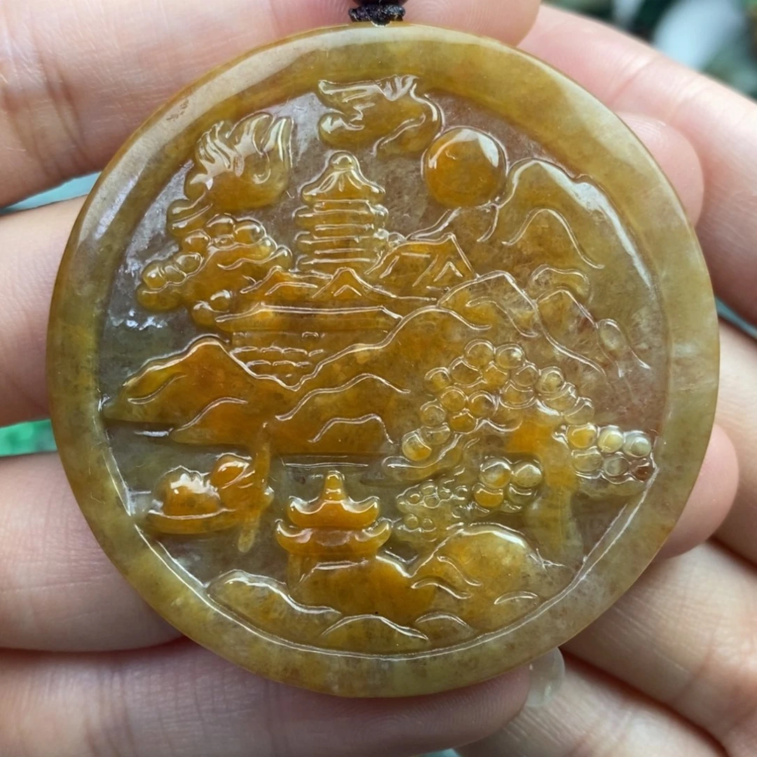 颈饰未镶嵌翡翠吊坠