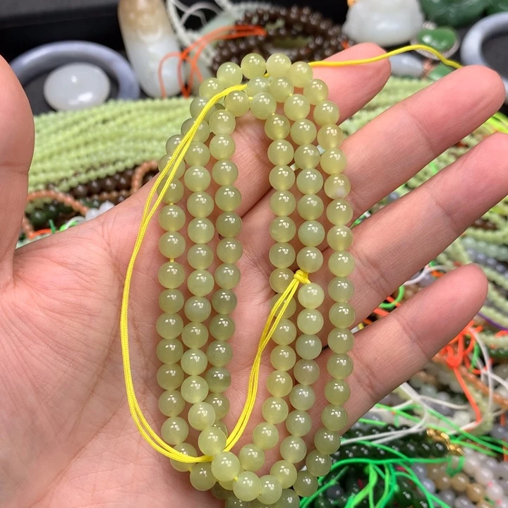 和田玉未镶嵌手链76