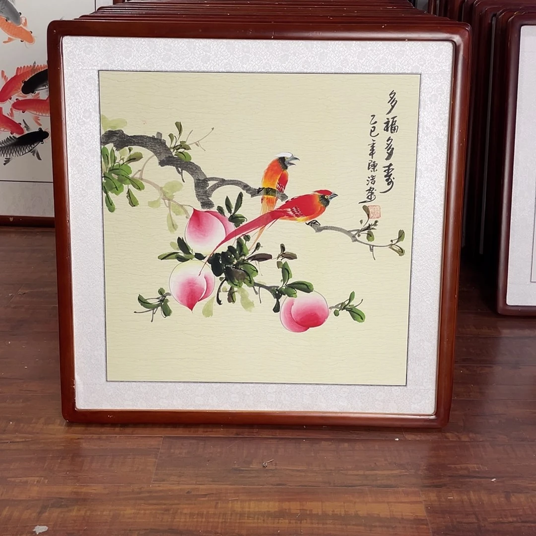 国画带框尺寸63*63厘米