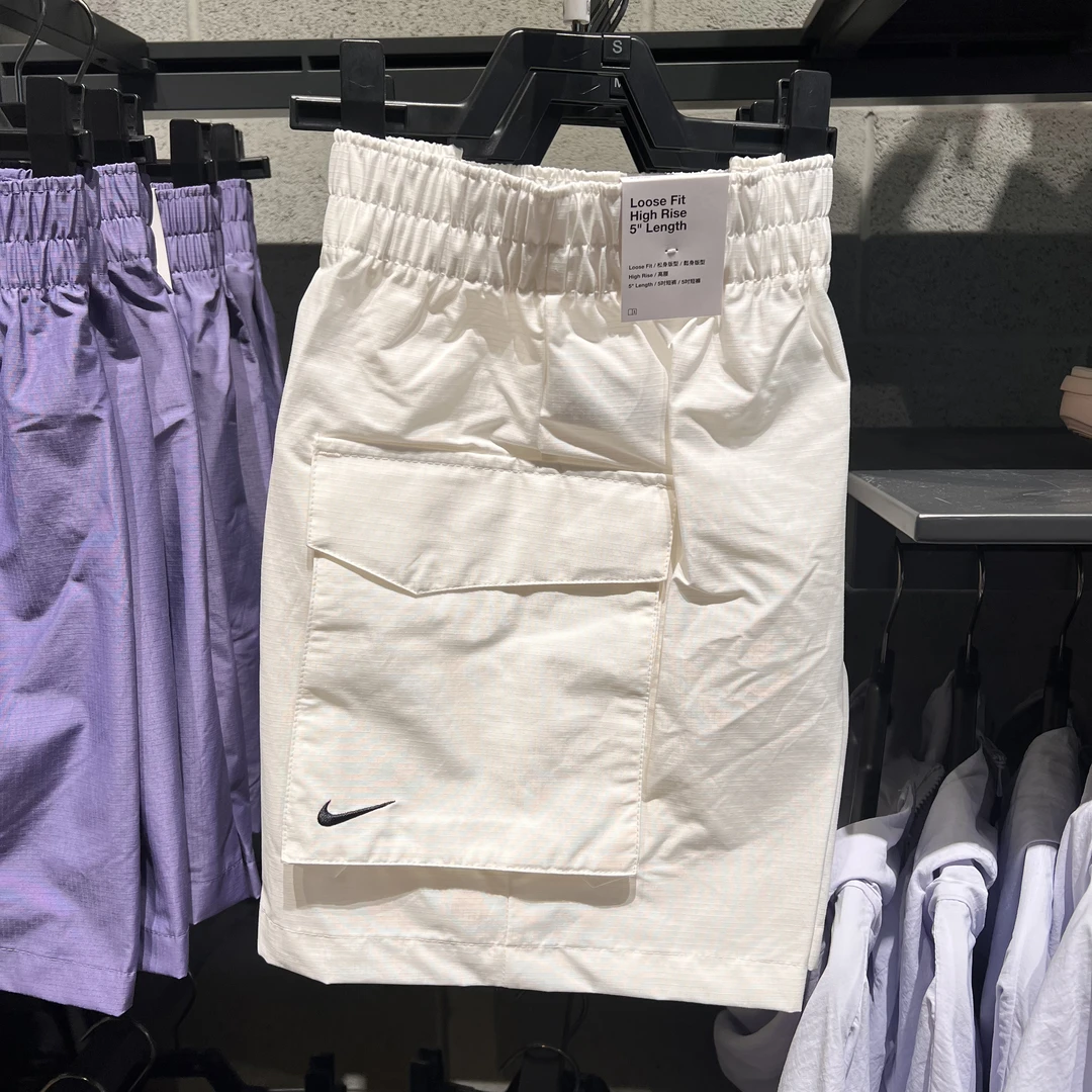 Nike耐克2025夏季新款短裤女子运动休闲梭织速干宽松五分裤HM6983