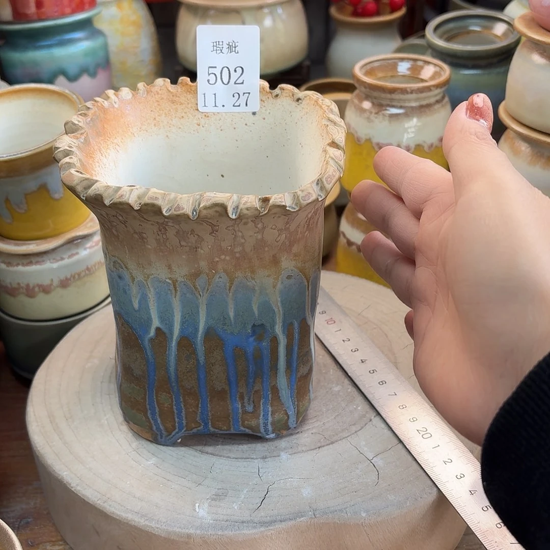 瓷片景德镇陶瓷手工制作口11高14