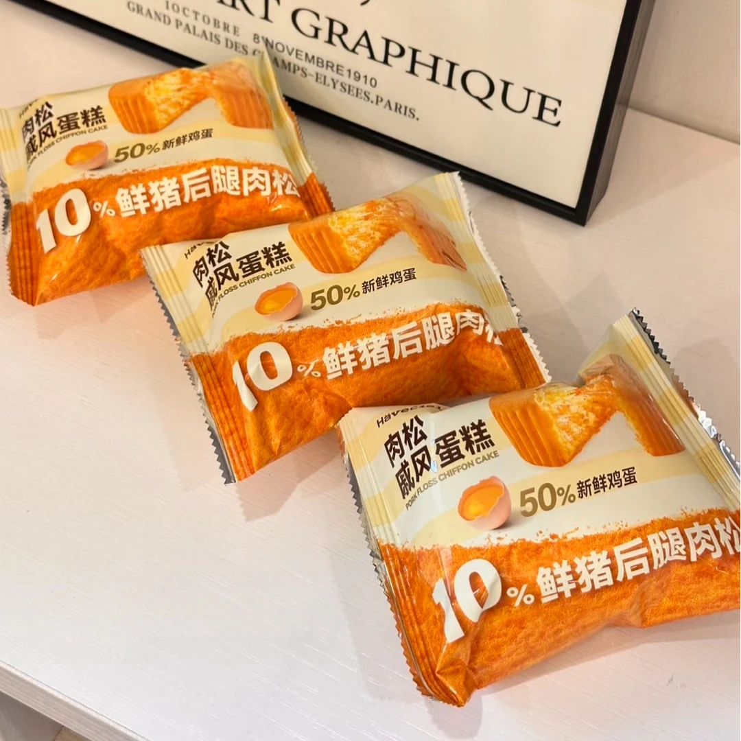 新品【3袋】山姆肉松戚风蛋糕