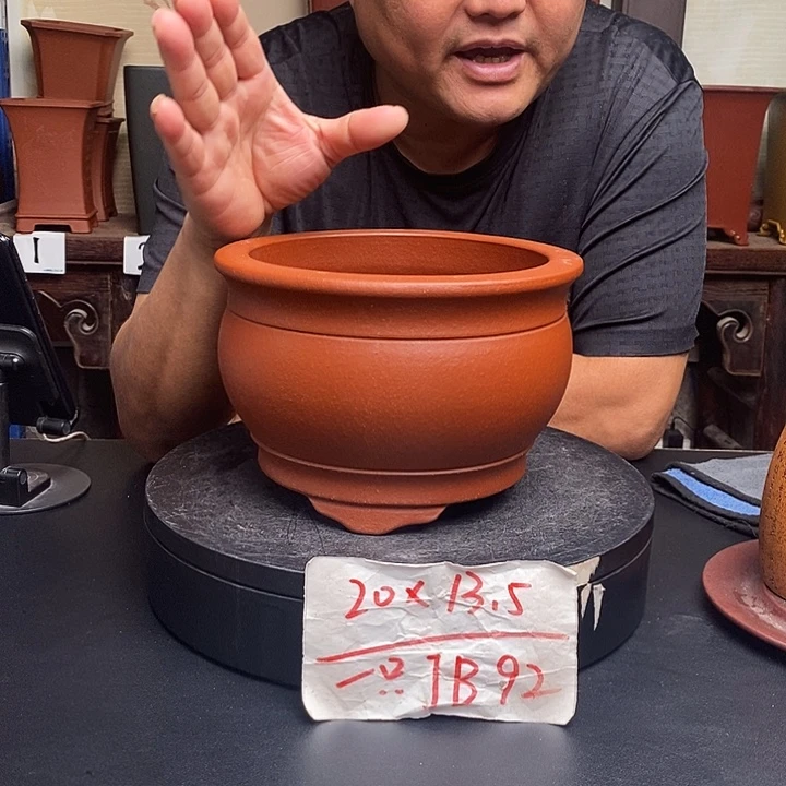 紫砂花盆货号一只JB92