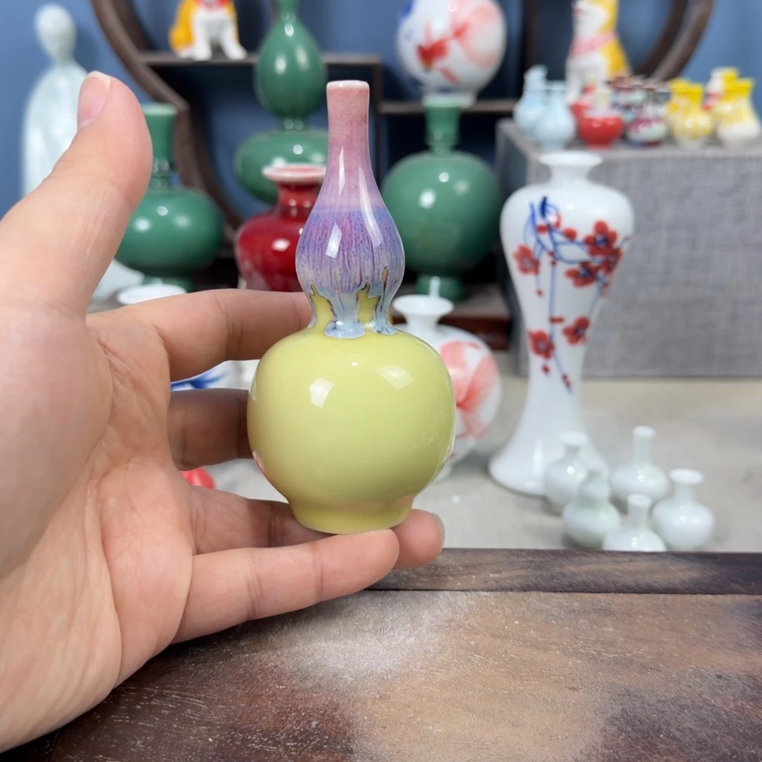 陶瓷手工小花器摆件