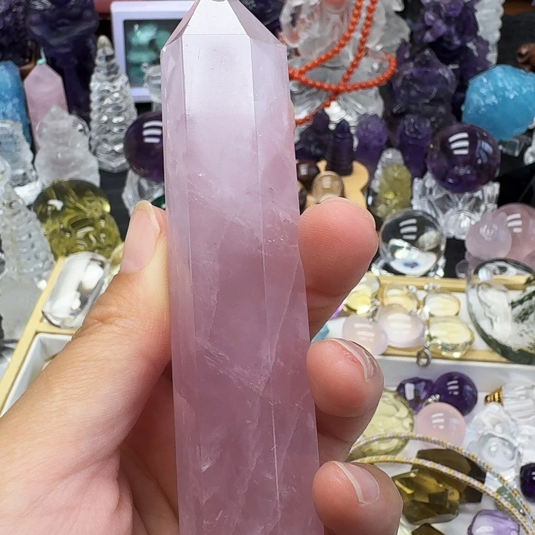 柚***木未镶嵌珠宝半成品水晶
