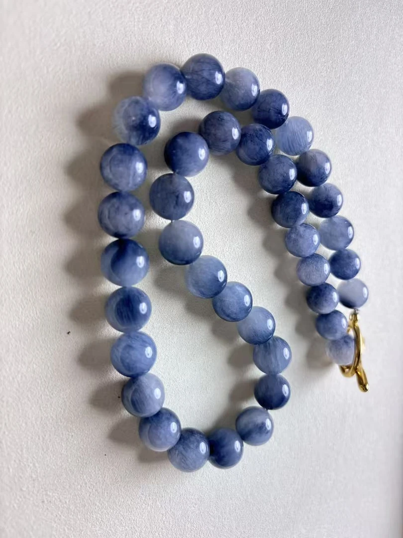 天然蓝兔毛女款蓝色时尚美观