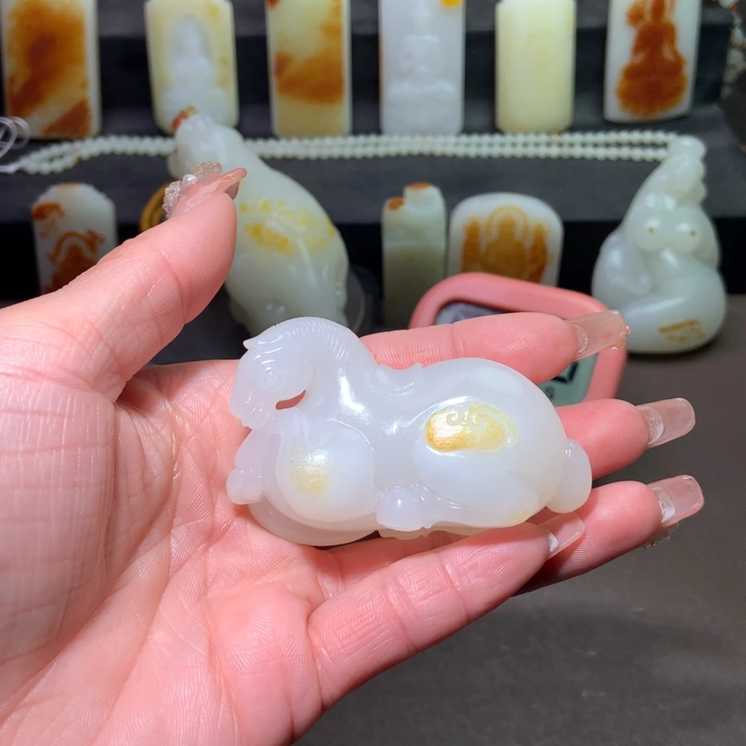 和田玉挂件未镶嵌终**晚