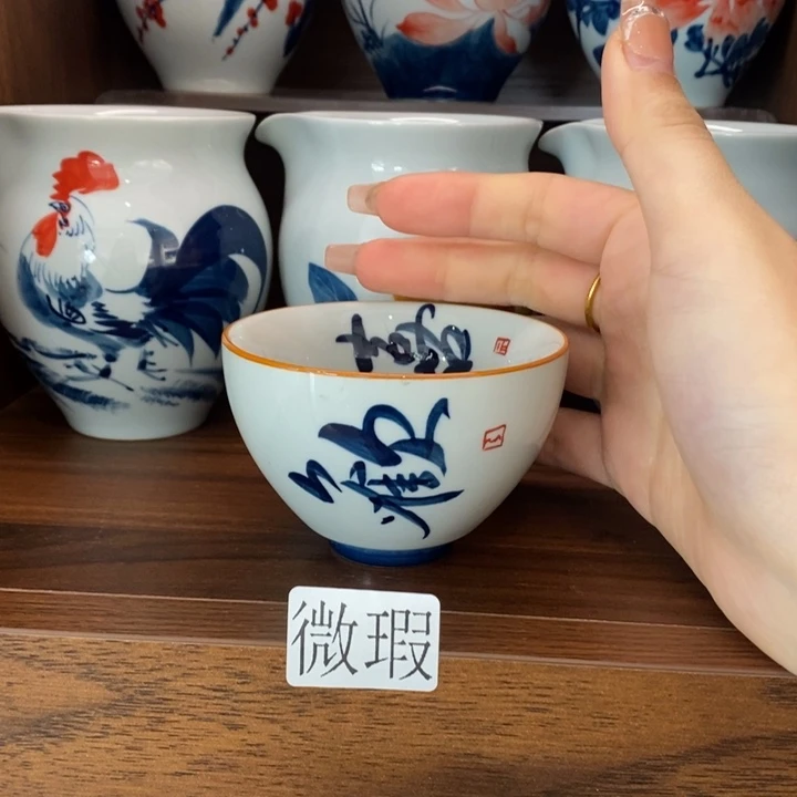 釉下老陶泥手工绘制