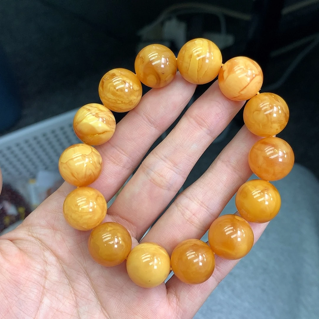 琥珀未镶嵌珠宝奇石15mm➕