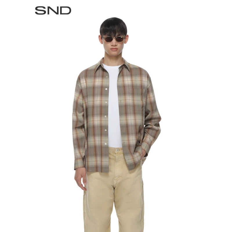 【AURALEE设计师品牌】SND SS25 轻薄格子衬衫