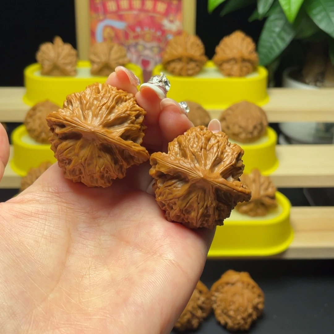 把件文玩核桃40微修公子帽打底