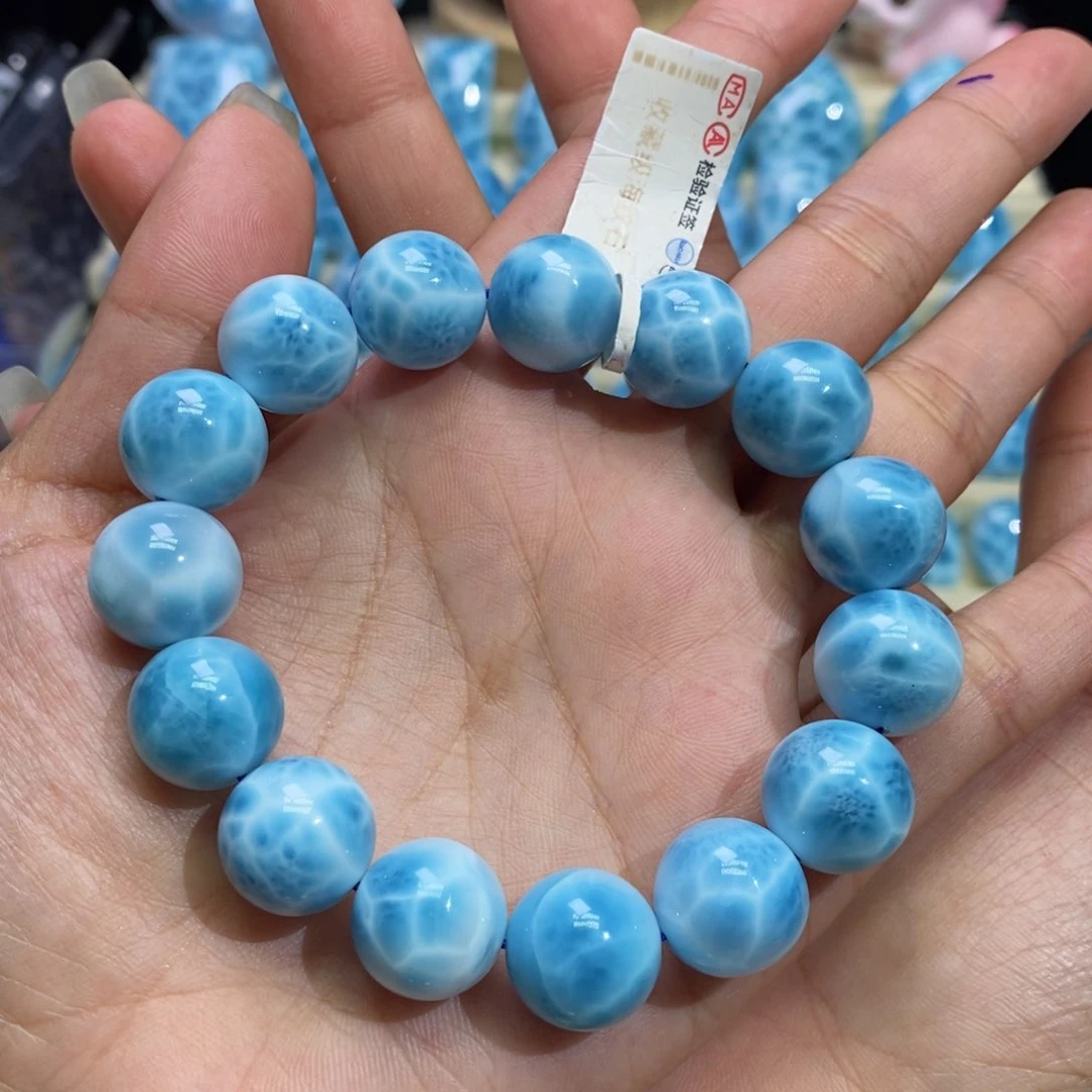 针钠钙石（海纹石）未镶嵌手链