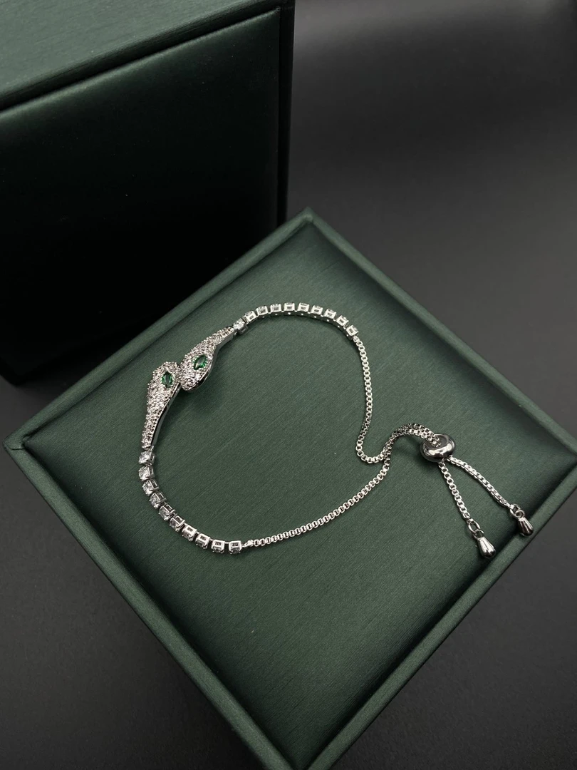 铜合金合成锆石手链 DS-4203 抽拉灵蛇手链