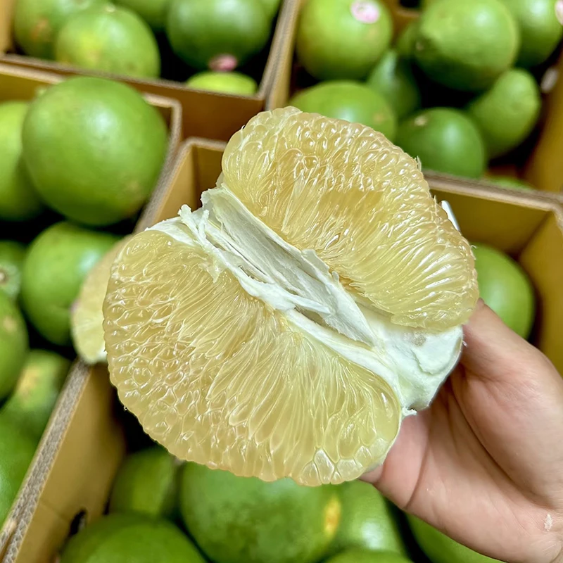 泰国进口青柚白心蜜柚子新鲜孕妈妈水果正宗青皮蜜柚清甜多汁