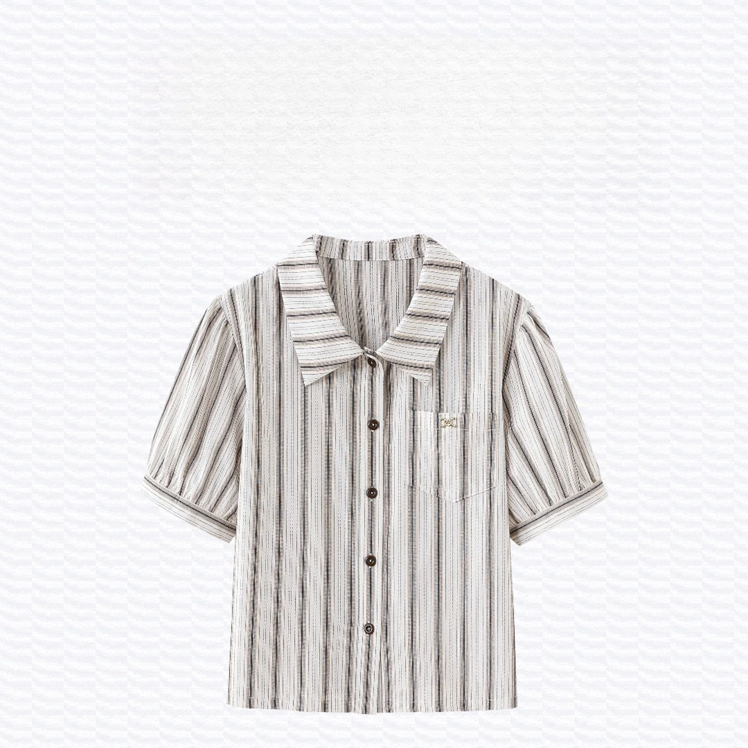 (安妮日记)618小机灵新款上衣雪纺衬衫女A2