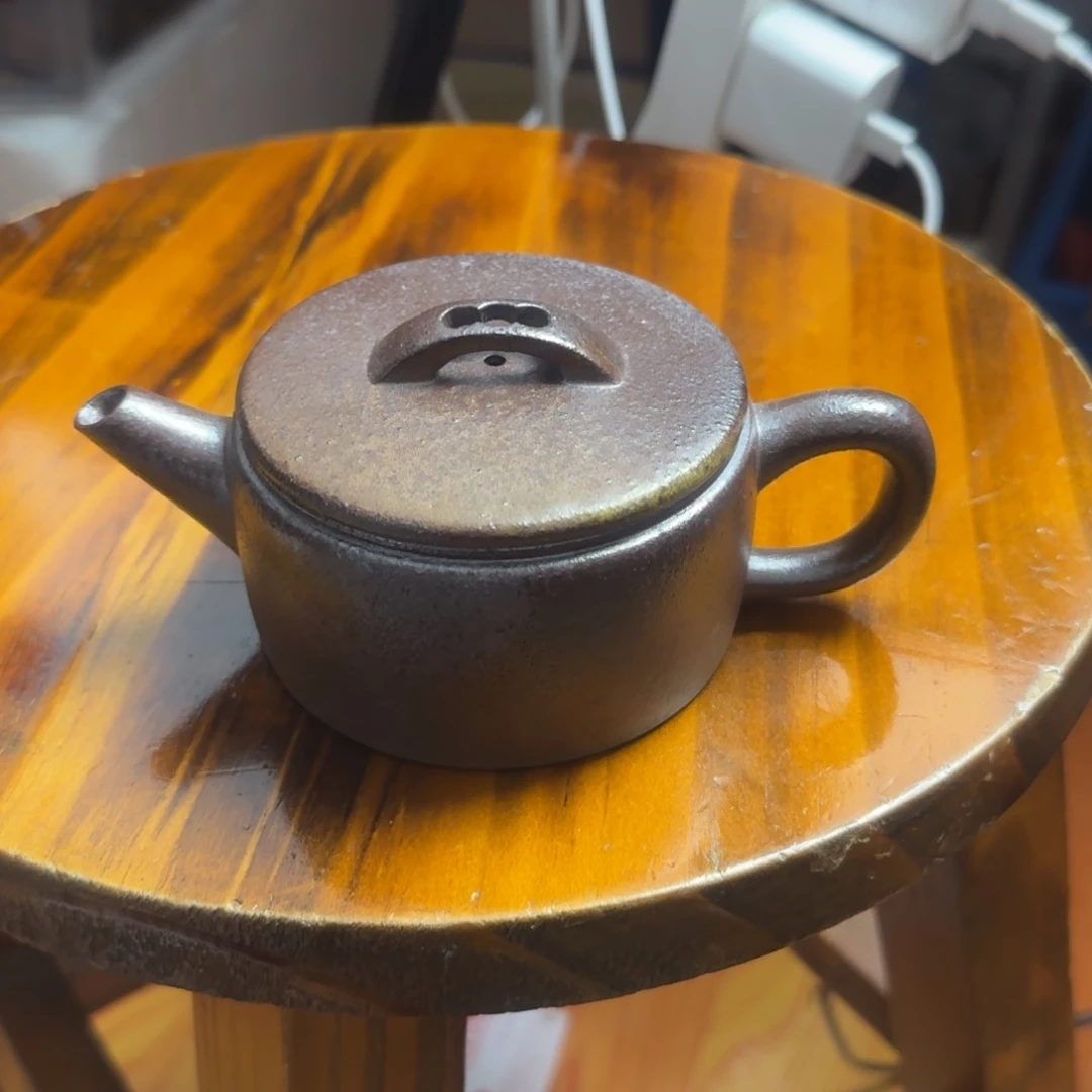 寻***酒茶壶紫砂汉瓦200cc紫泥柴烧