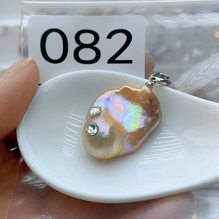 淡水珍珠颈饰银S925镶嵌