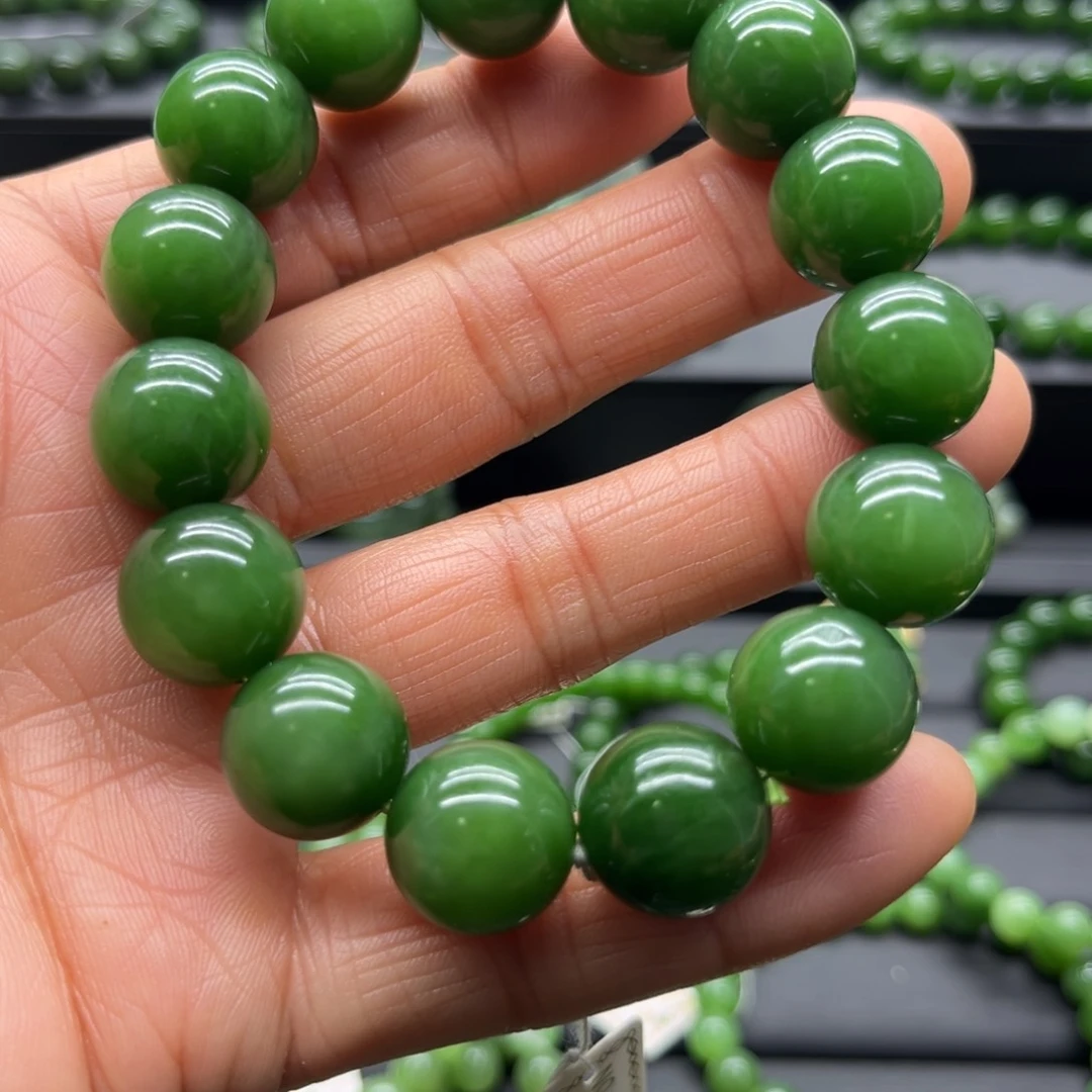 和田玉（碧玉）手链未镶嵌李*