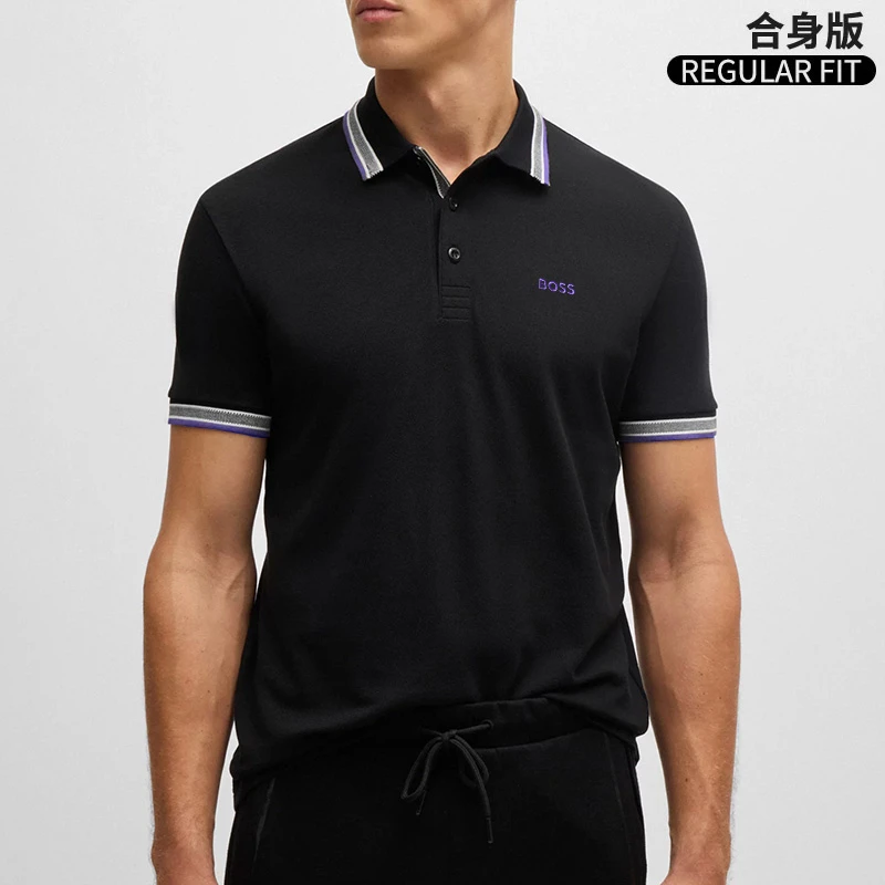HUGO BOSS雨果博斯男士夏季新款时尚短袖POLO衫正品大牌休闲半袖