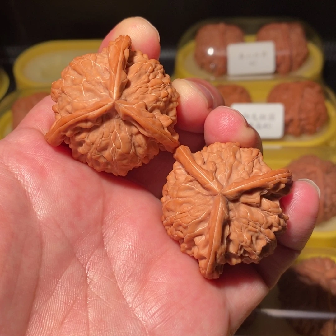 文玩核桃把件40全品盘山公子帽正球奔精品对