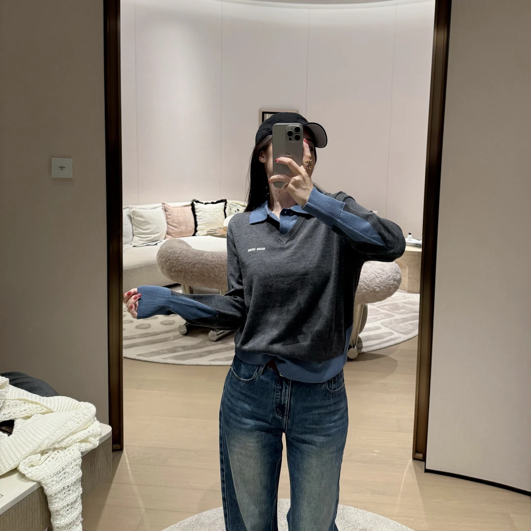 BETTER JOELAY-【牧云学姐】含羊毛套头毛针织衫温柔韩版LL6121