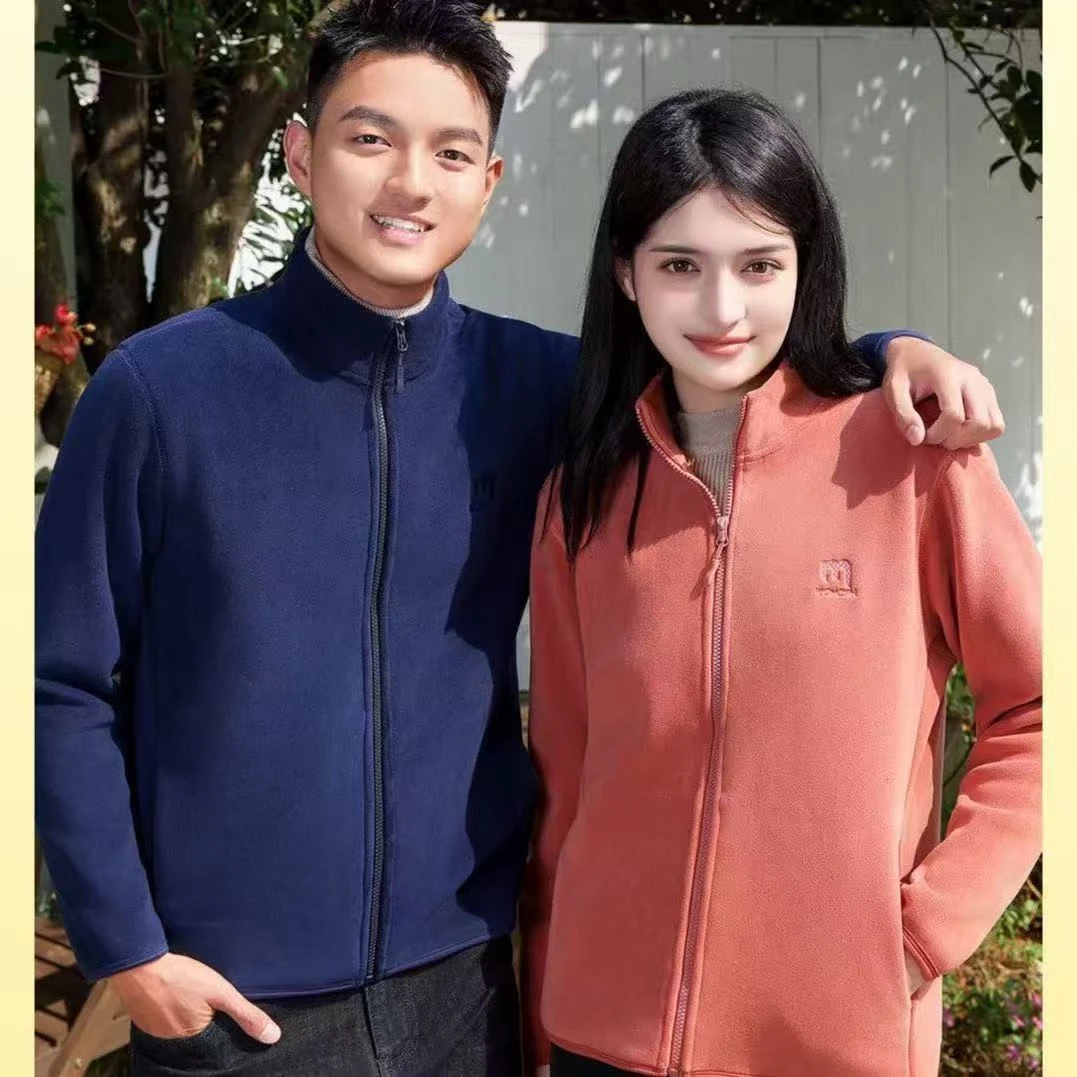 双面奥粒绒高弹软糯立领御寒锁温保暖厚卫衣休闲外套24032