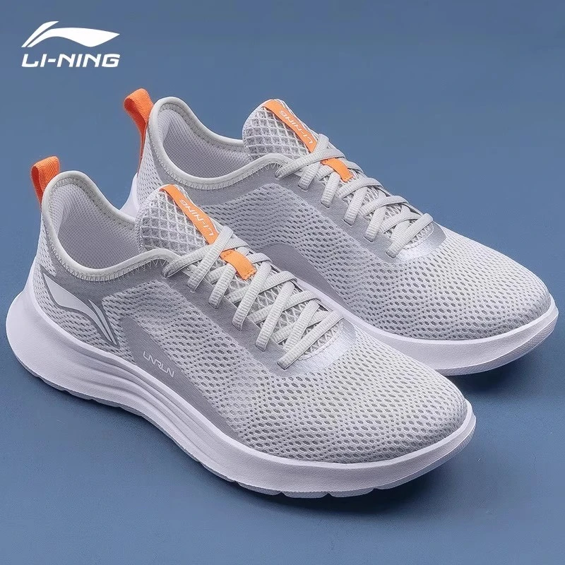 李宁轻质跑步鞋男鞋2025夏季新款网面透气减震休闲鞋ARBT029