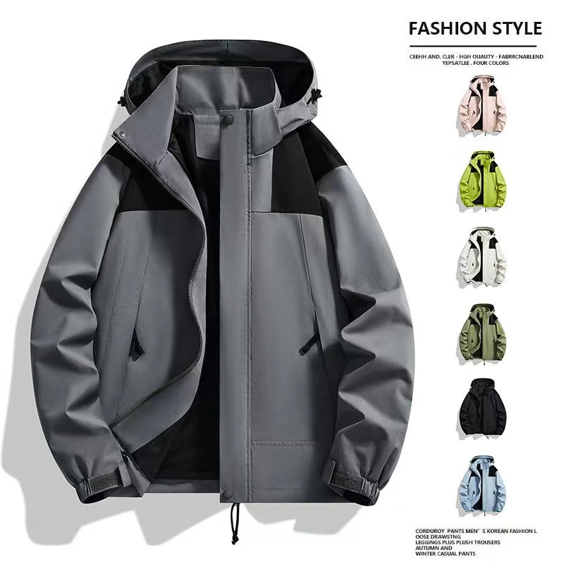 BIG&BIA STUDIO户外冲锋衣潮流外套男女情侣卡防风防水透气休闲