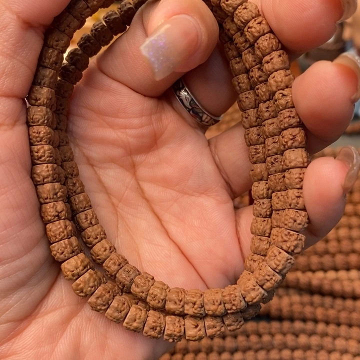 随***跑金刚菩提吊坠龙切佛手108