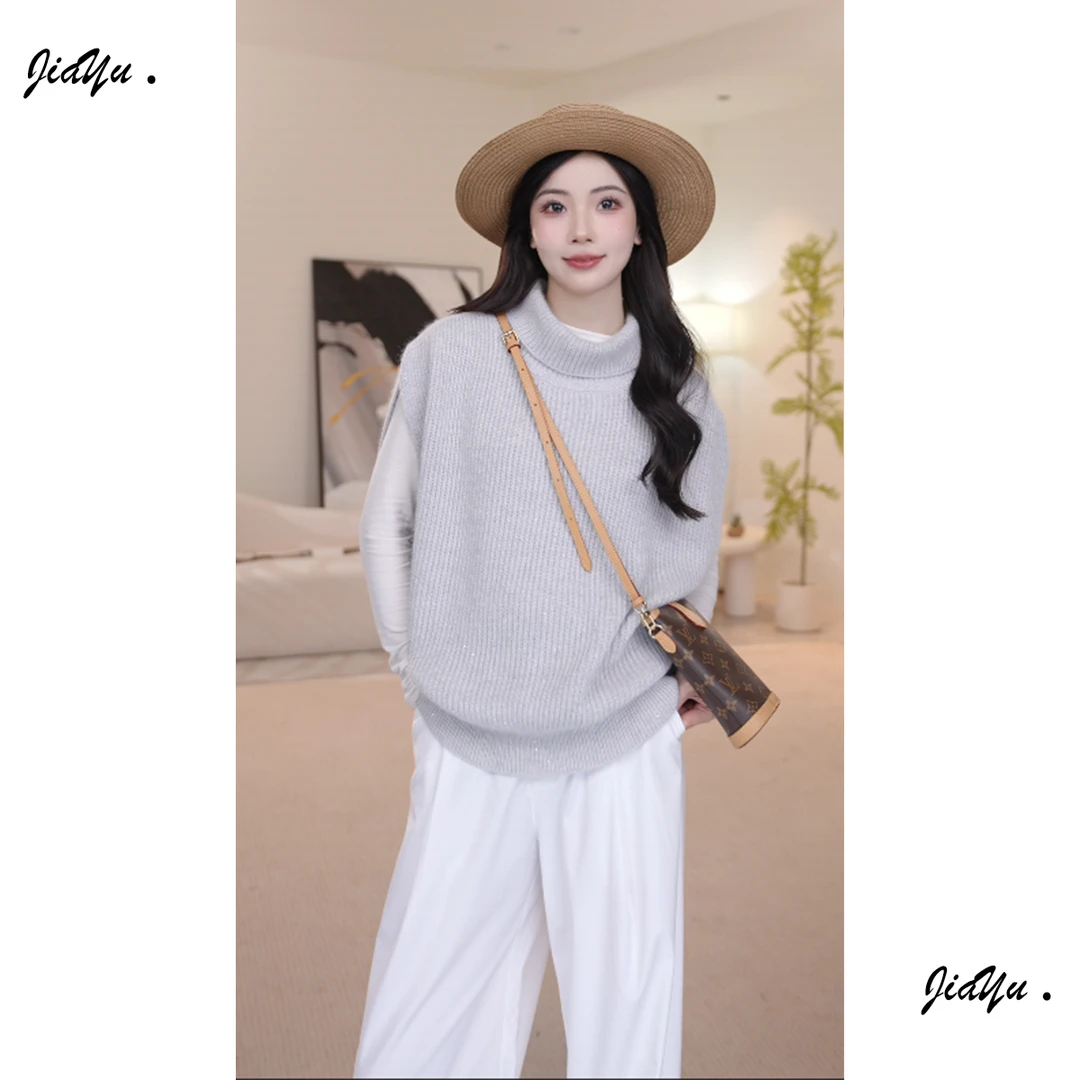 【佳瑜】25年春季新款气质名媛风毛衣女28D378