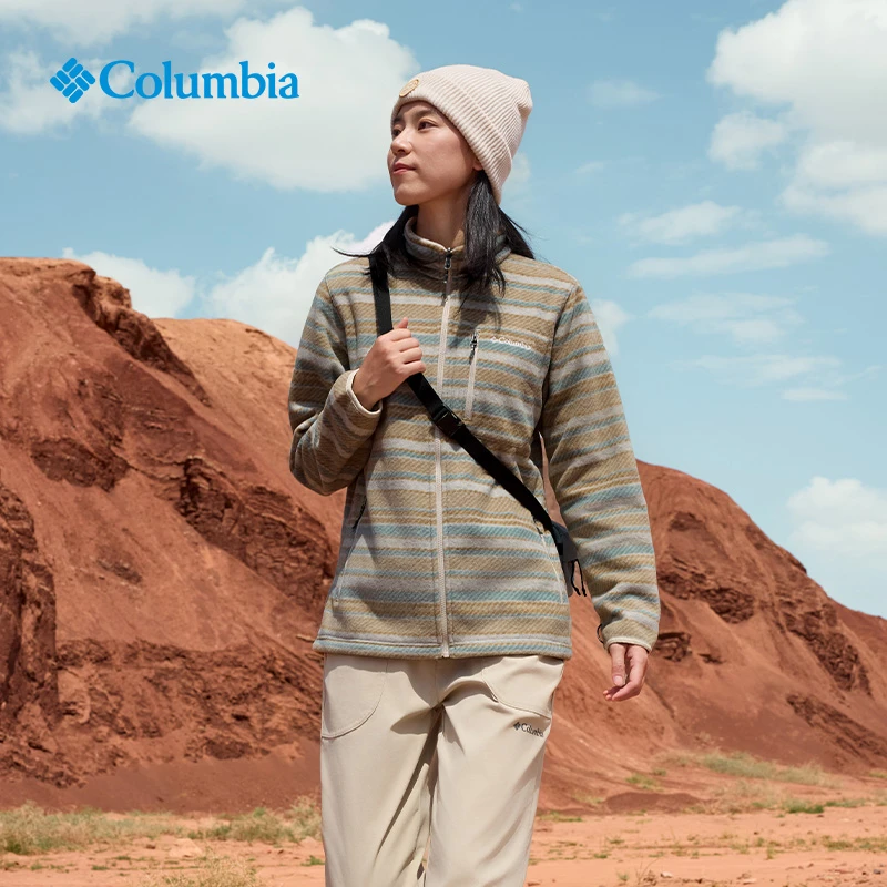 Columbia哥伦比亚城市户外25秋冬新款女子徒步保暖抓绒外套XE4145