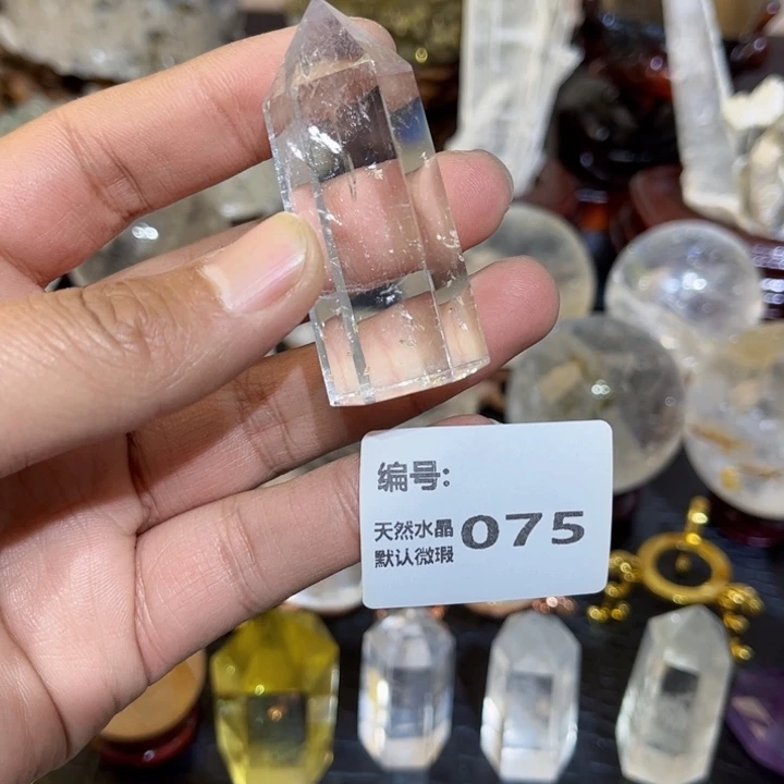 水晶摆件未镶嵌六棱柱