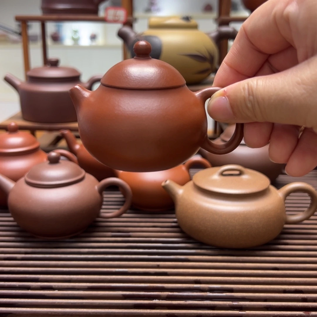 茶壶紫砂容量75毫升把把壶