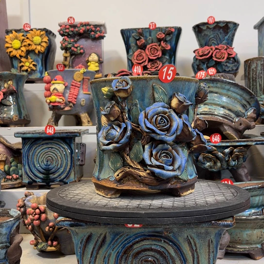 陶瓷福利15号陶然花盆