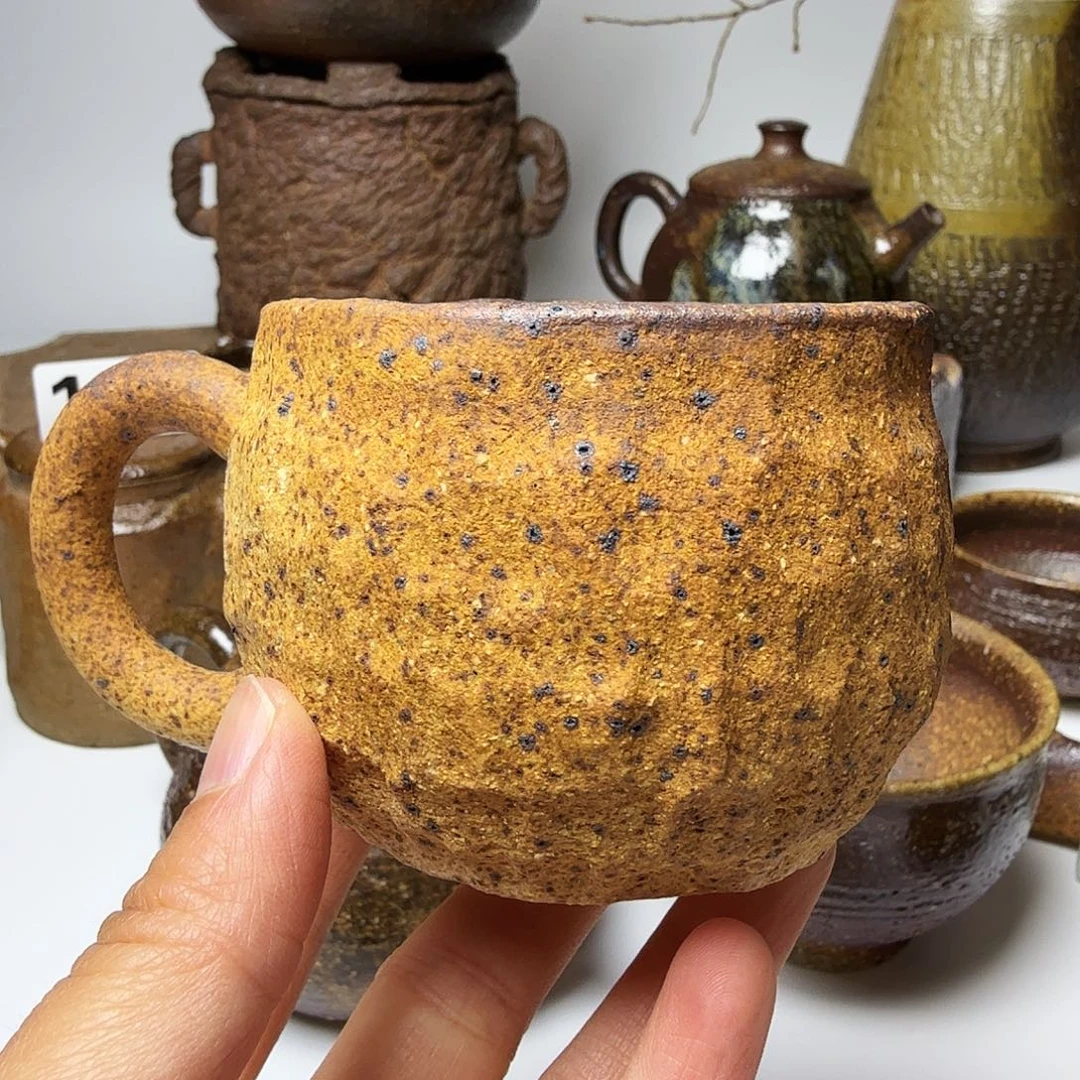 裸柴烧手工咖啡杯