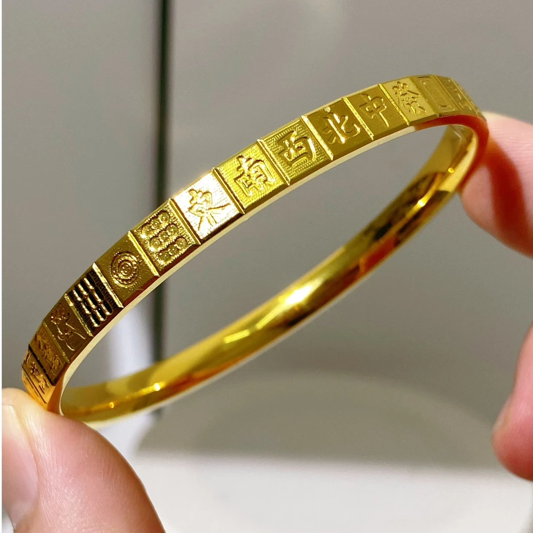 合金手镯 【麻将十三幺手镯】胡牌精美百搭精品cnc工艺闭口