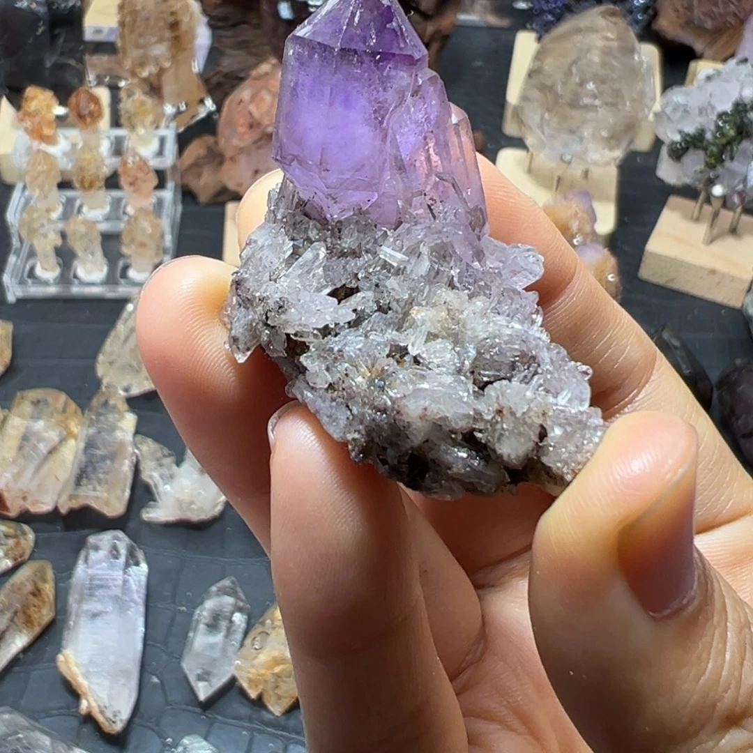 石材超七晶簇精品不退不换