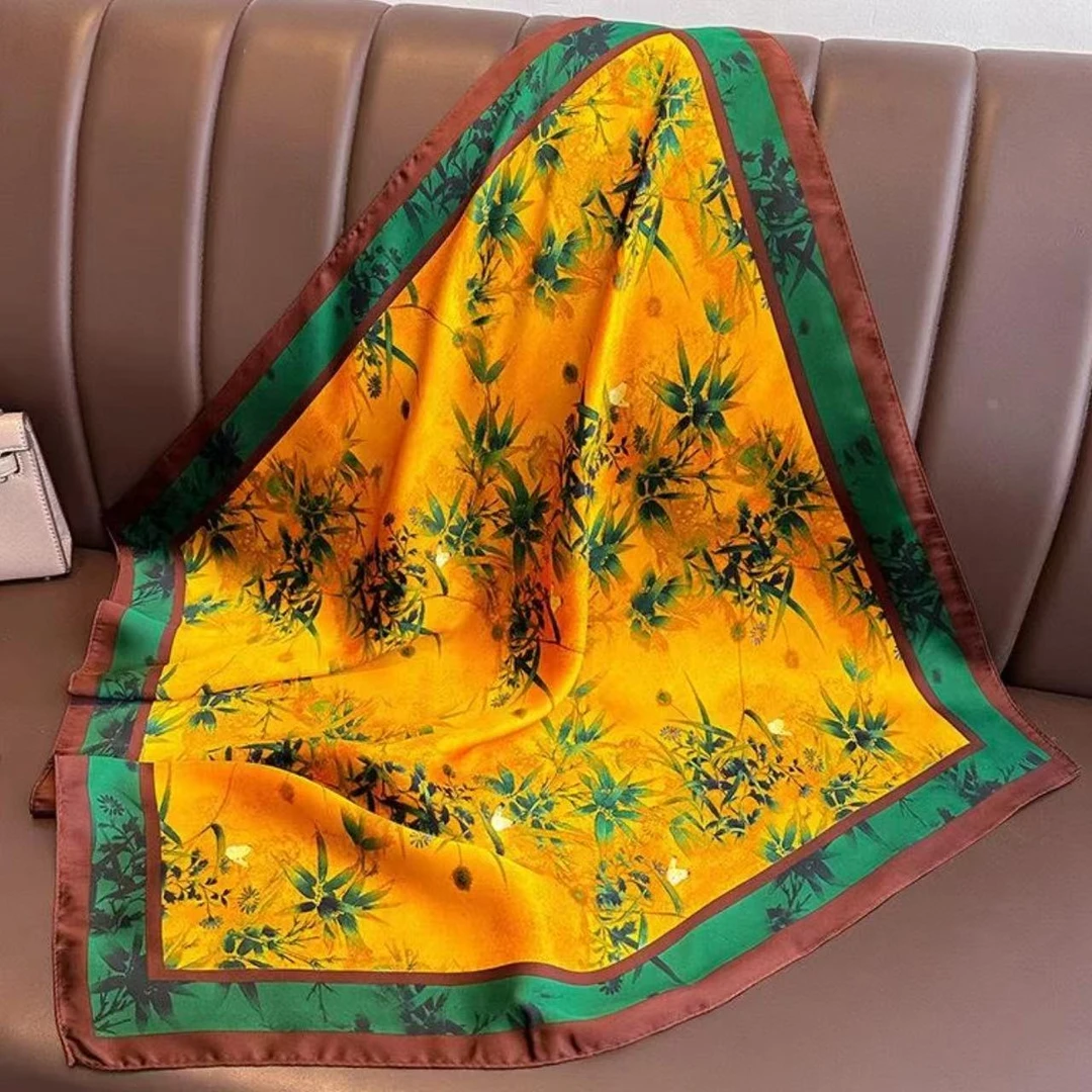 9号【金竹】春夏季新款女士百搭围巾方巾丝巾