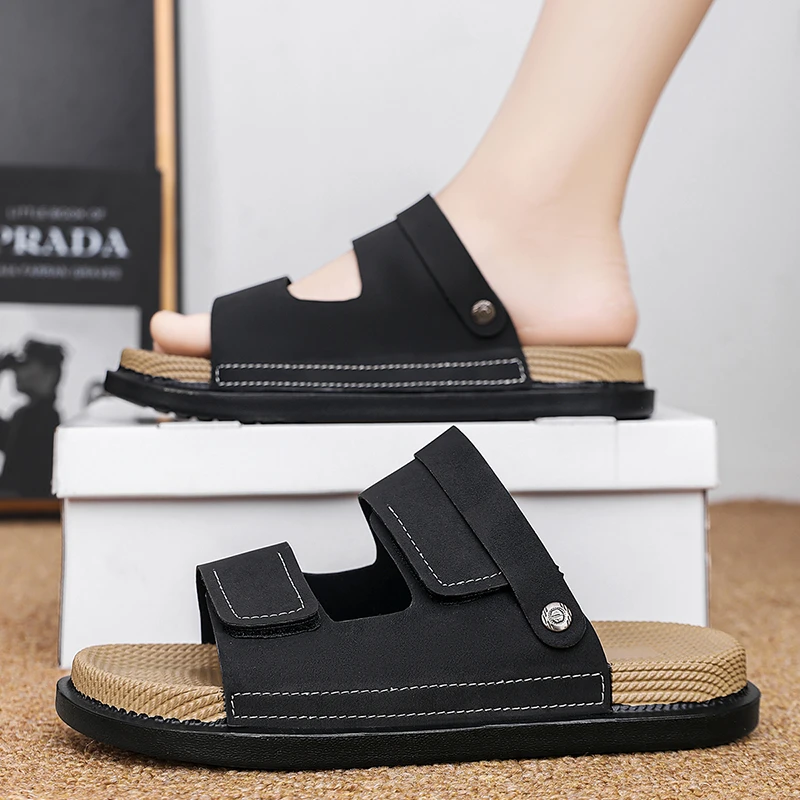 勃肯凉鞋男款2025新款夏季外穿防滑男士运动休闲开车两穿沙滩拖鞋