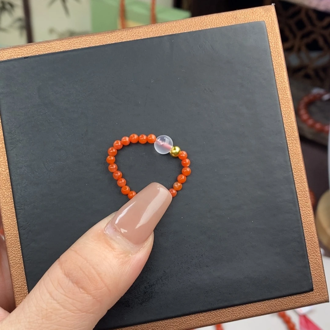 南红玛瑙未镶嵌手链