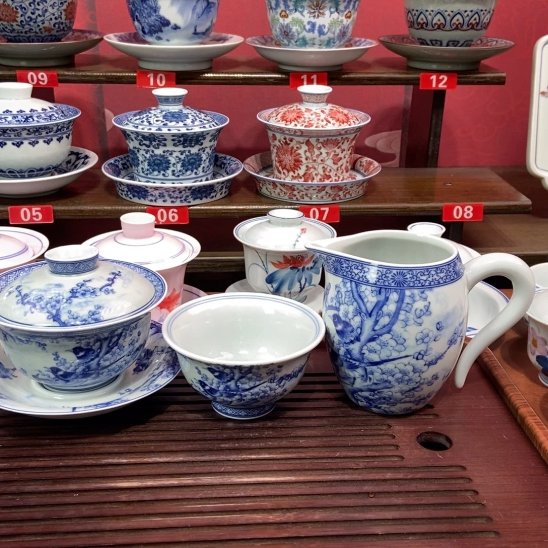 真***真景德镇陶瓷三件套