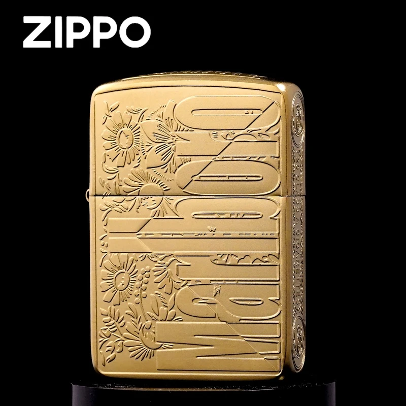 ZIPPO打火机正品/1941【镀金万宝路繁花】军机防风【阿明1】DYJ1