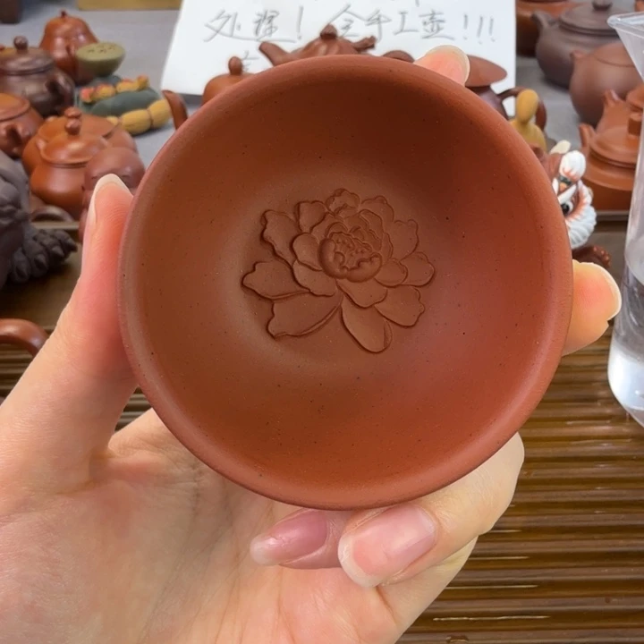 茶壶紫砂朱泥主人杯