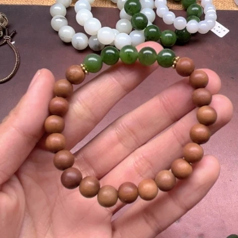 和田玉手串未镶嵌